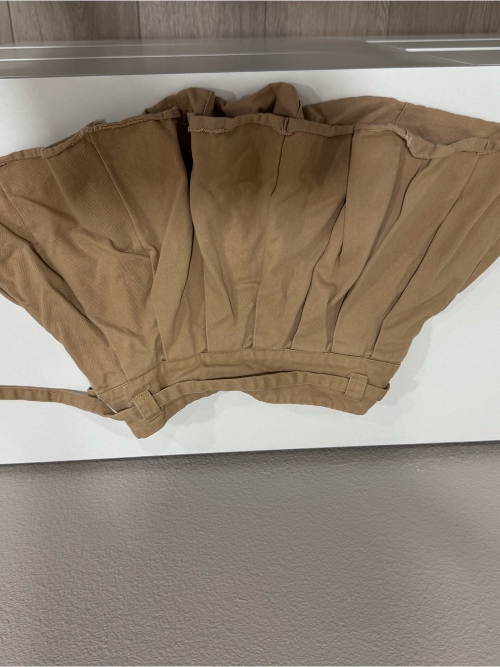 High-Waist khaki Women’s skirt in Tan